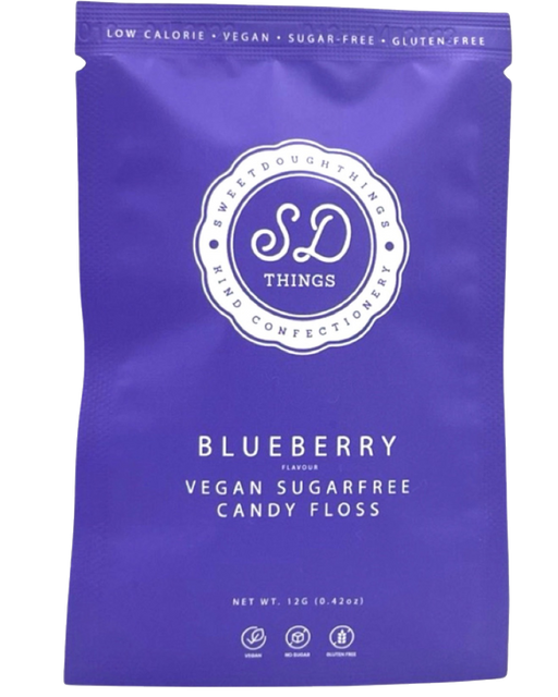 Sweetdough Things Sugar Free Blueberry Candy Floss