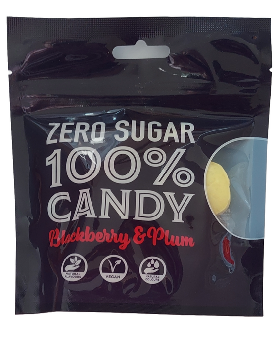 Zero Sugar 100% Candy Blackberry & Plum packet