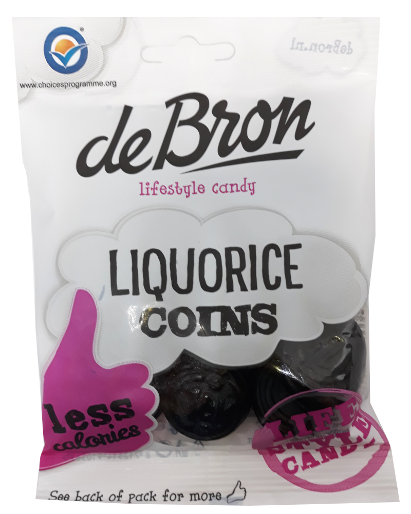 de Bron Sugar Free Liquorice Coins