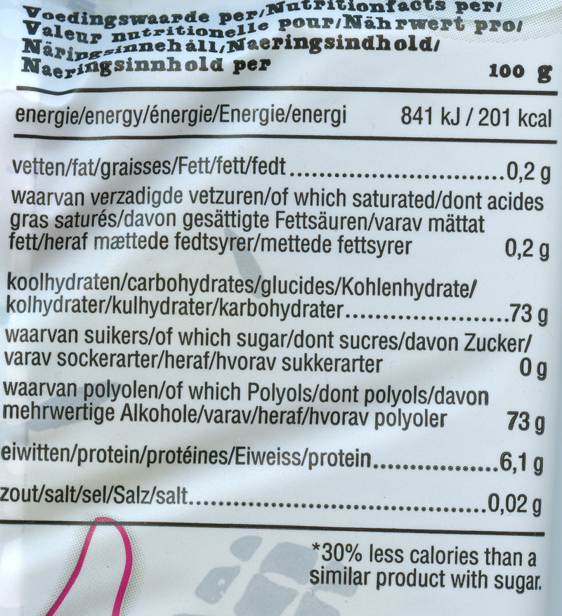 de Bron sugar free Fruit Gums nutritional info