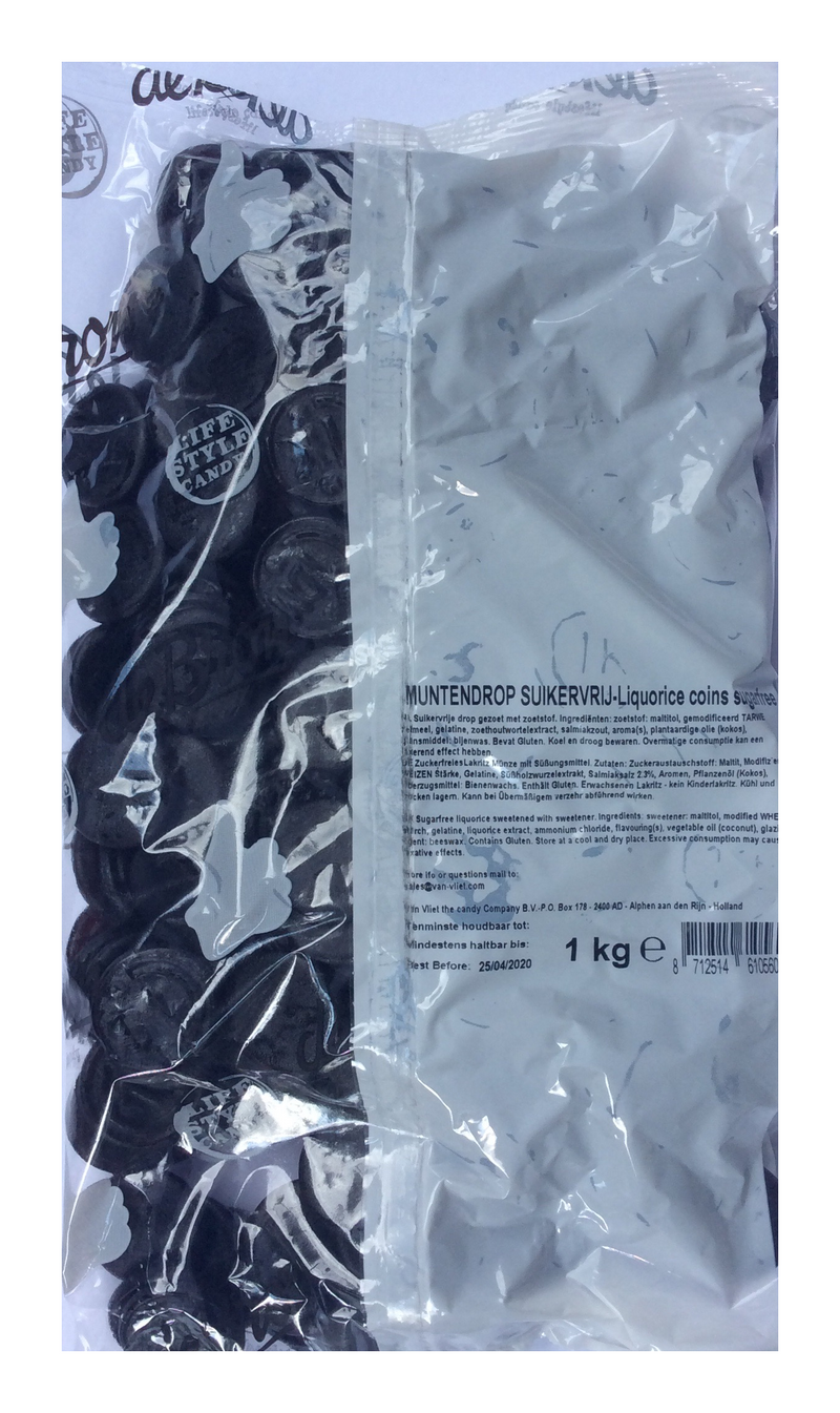 de Bron Sugar Free Liquorice Coins
