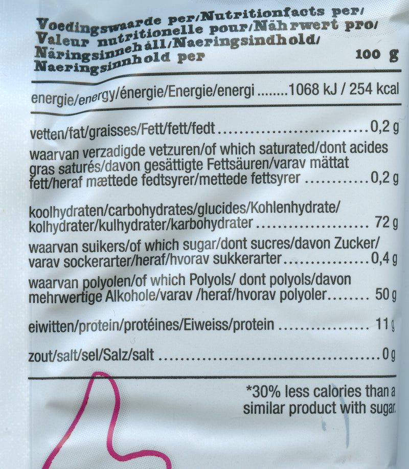 de Bron Sugar Free Liquorice Coins Nutritional info