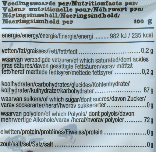 de Bron sugarfree Cola Gums Nutritional info