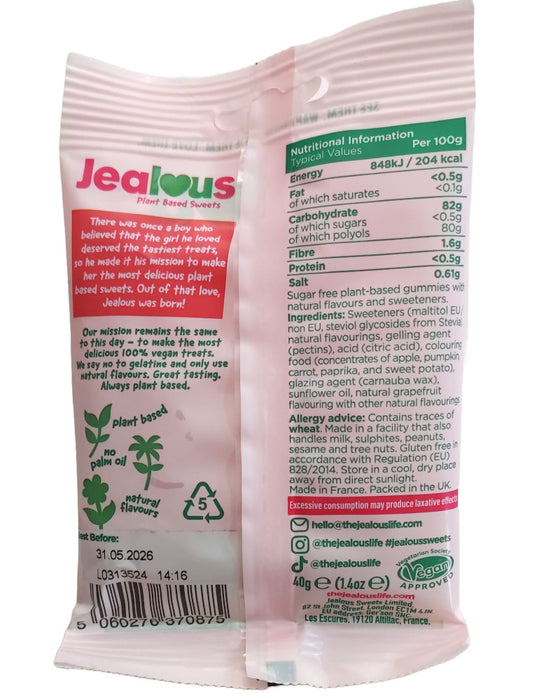 Jealous Sweets Sugar Free Love Bears packet back