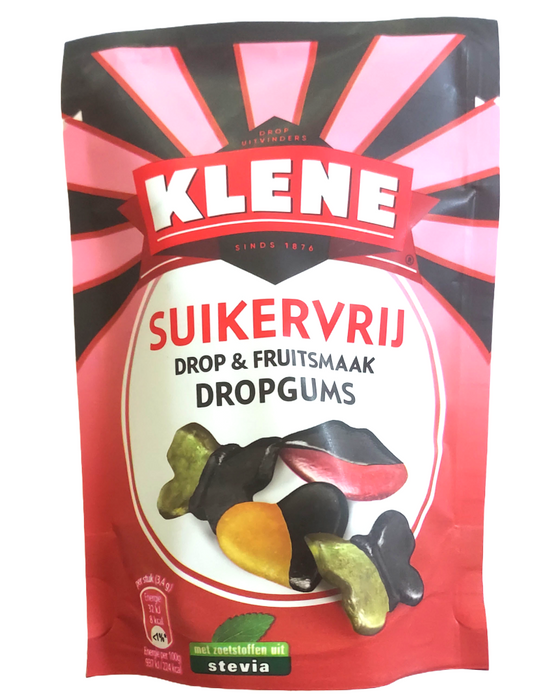 Klene Sugar free Liquorice and fruit Gums packet