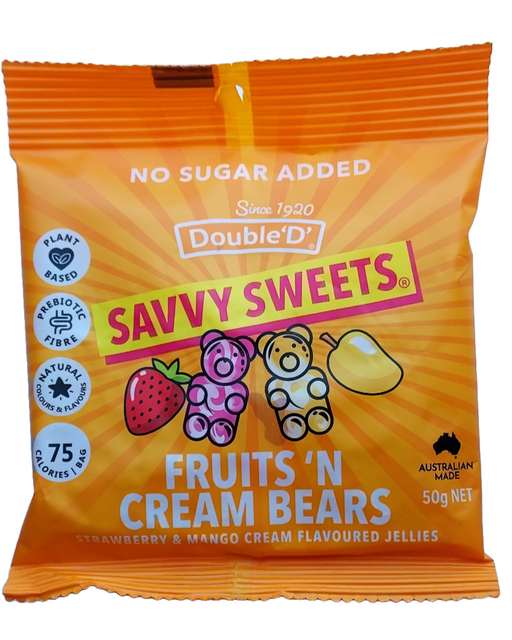 Savvy Sweets Fruits & Cream (NAS) packet front
