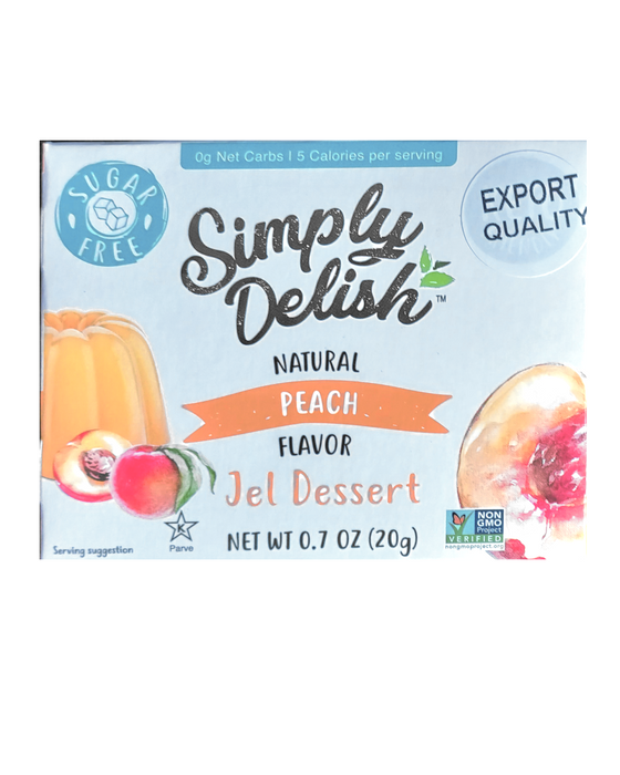Delish Natural Peach Flavoured Jel Dessert (sugar Free)