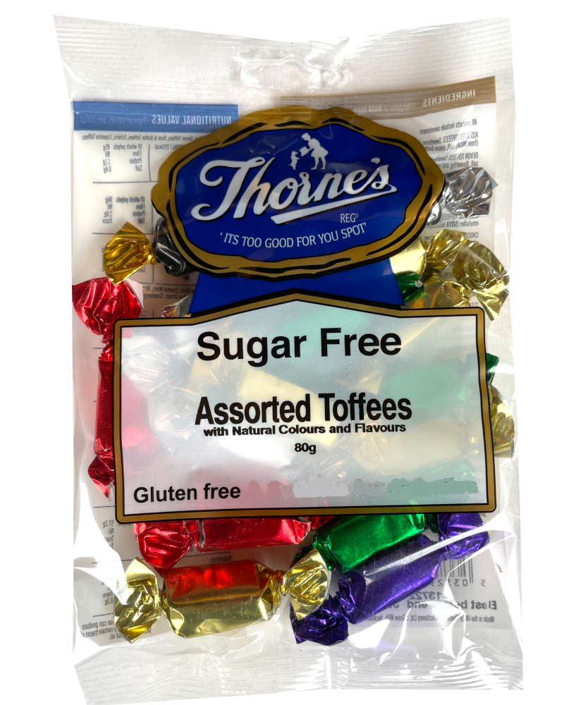 Thorne's Sugar Free Assorted Toffees — sweetswithout