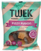 Packaging of TWEK Fizzy Fusion gummies with a clear window showing the product.