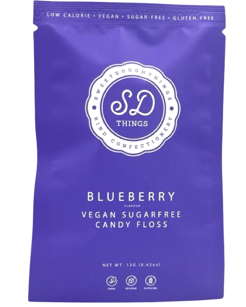Sweetdough Things Sugar Free Blueberry Candy Floss