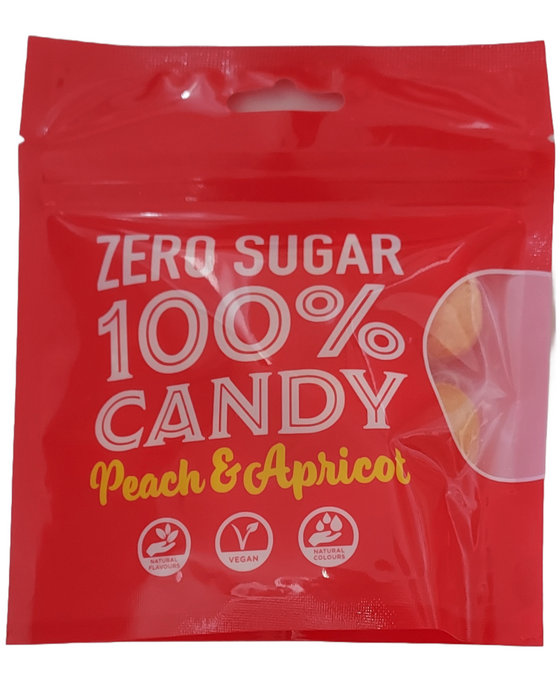 Zero Sugar 100% Candy Peach And Apricot packet