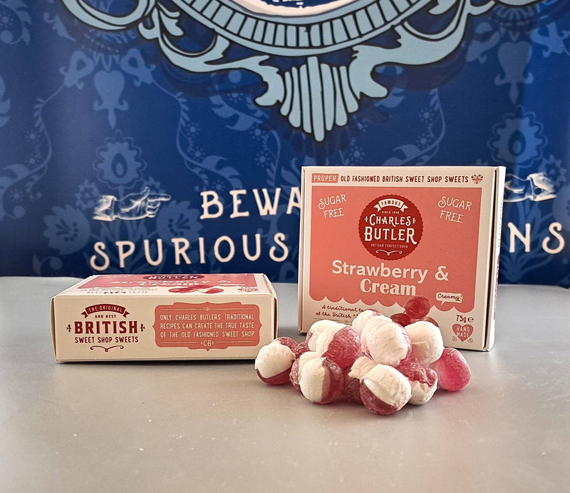 Charles Butler Sugar Free Strawberry & Cream 75g