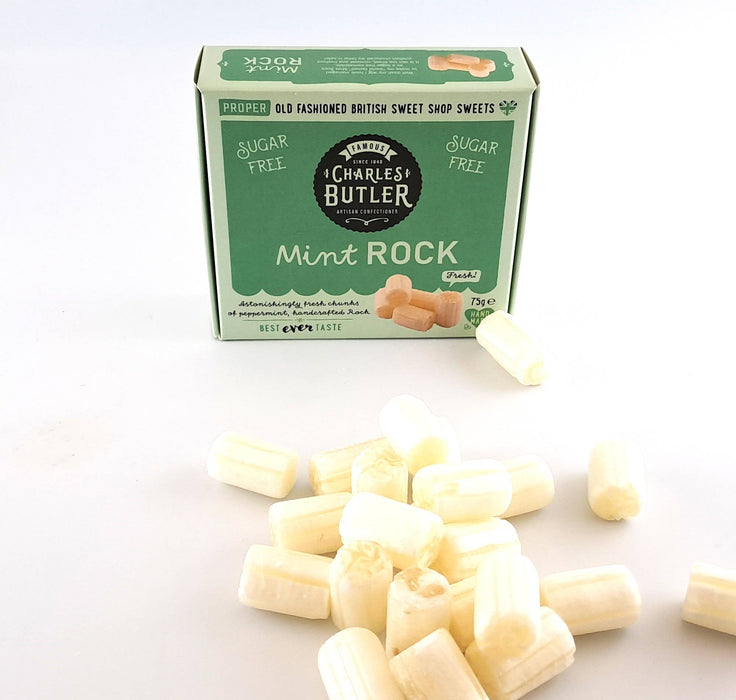 Charles Butler Sugar Free Mint Rock  box plus sweets