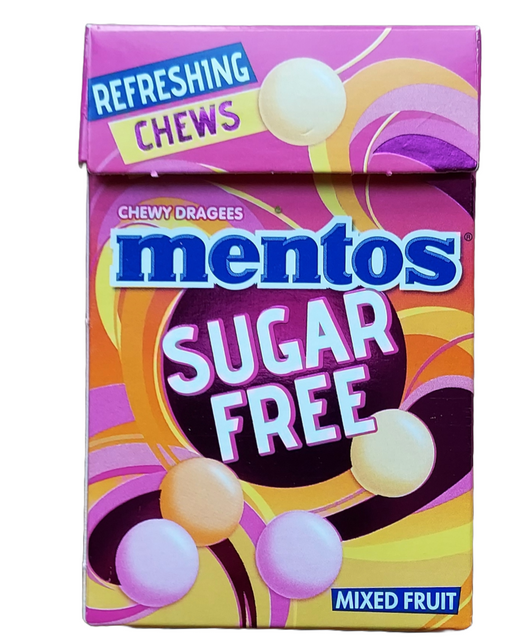 Mentos  Sugar Free Fruit Chews packet FRONT