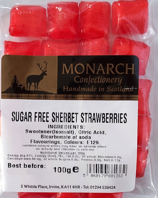 Monarch Sugar Free Sherbet Strawberry packet