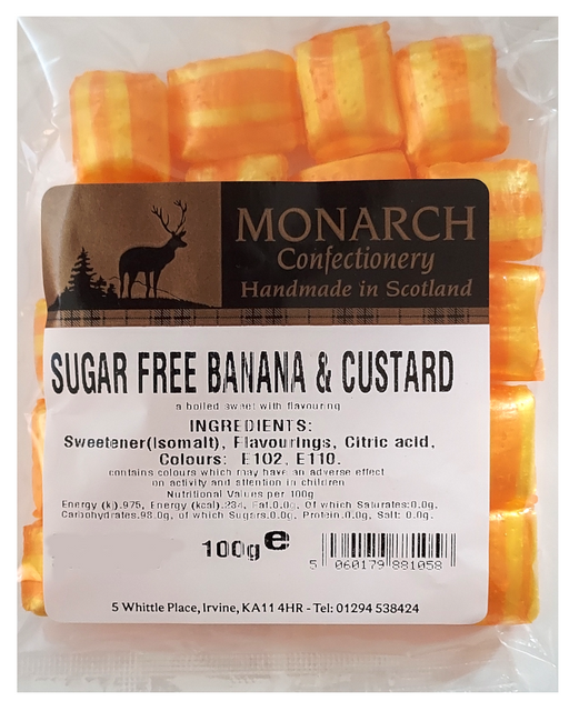 Monarch Sugar Free  Banana and Custard