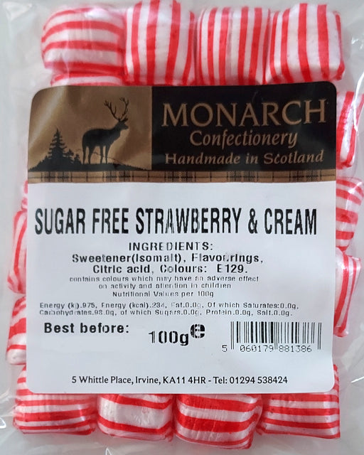 Monarch Sugar Free Strawberry & Cream packet