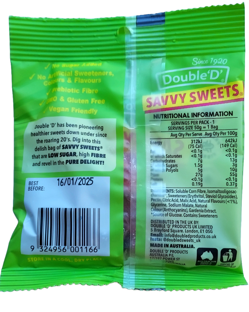 Savvy Sweets Sour Bears (NAS)