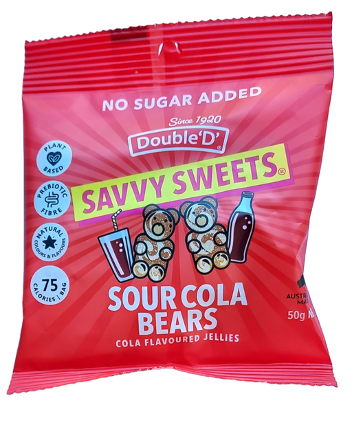 Savvy Sweets Sour Cola Bears (NAS) packet front