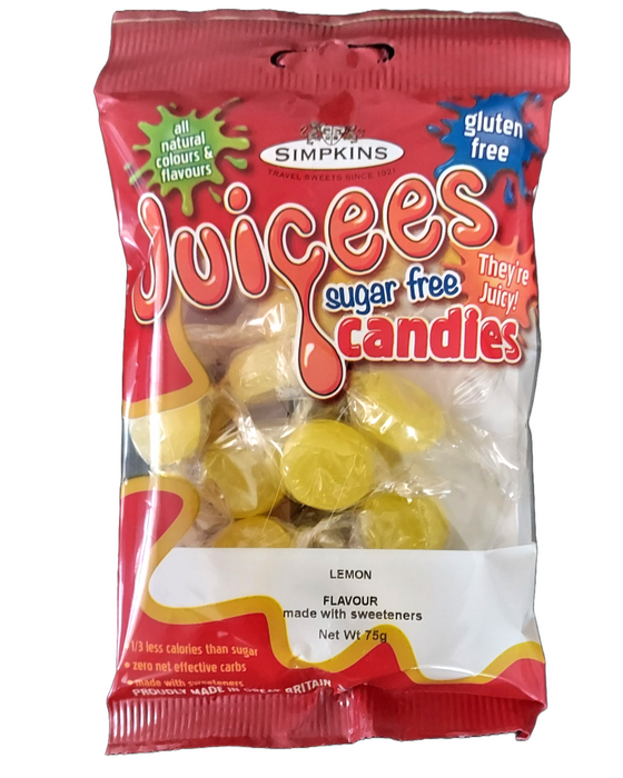 Simpkins Sugar Free Lemon Sweets packet