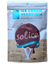 sol-ice chocolate ice cream ready mix packaging on a white background