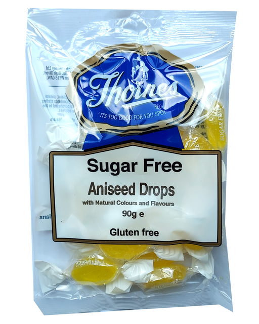 Thornes sugar free aniseed drops packet front
