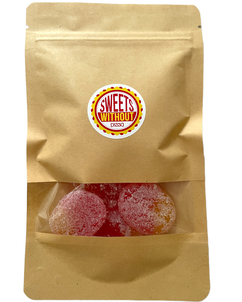 Lovells Sugar Free Gummy Peaches packet