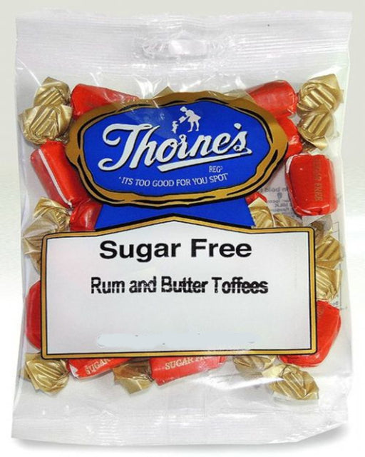Thorne's Sugar Free Rum and Butter Toffee packet