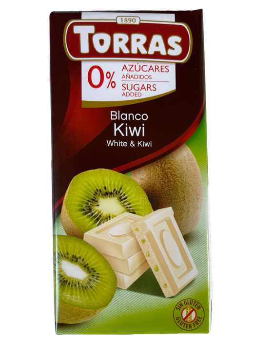 torras white chcocolate kiwi  packet front