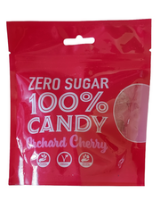 Zero Sugar 100% Candy Orchard Cherry pouch front
