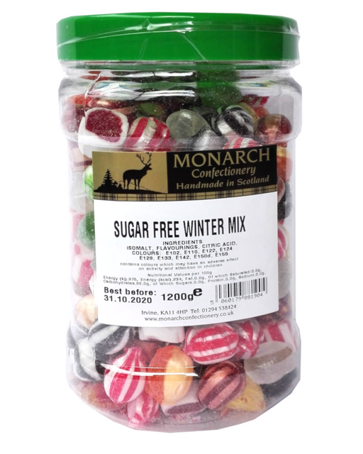 Monarch Sugar Free Winter Mixture 1.2kg Jar