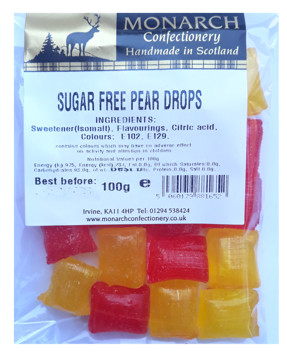 Monarch Sugar Free Pear Drops