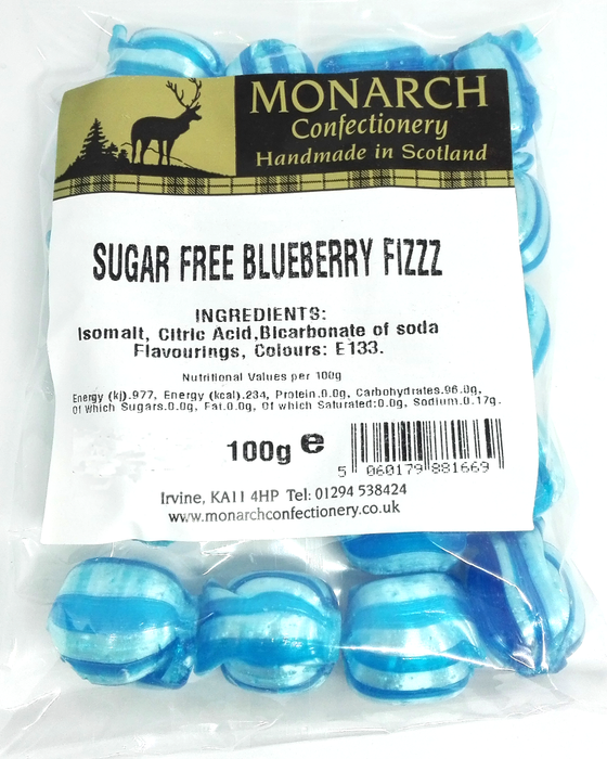 Monarch Sugar Free BlueBerry Fizz
