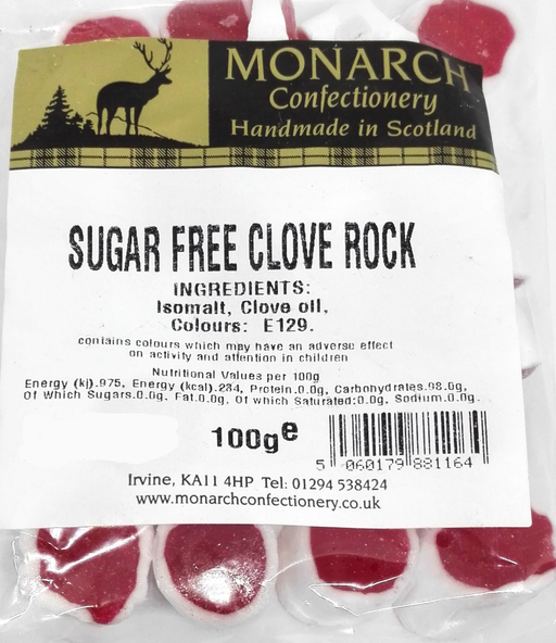 Monarch Sugar Free Clove Rock