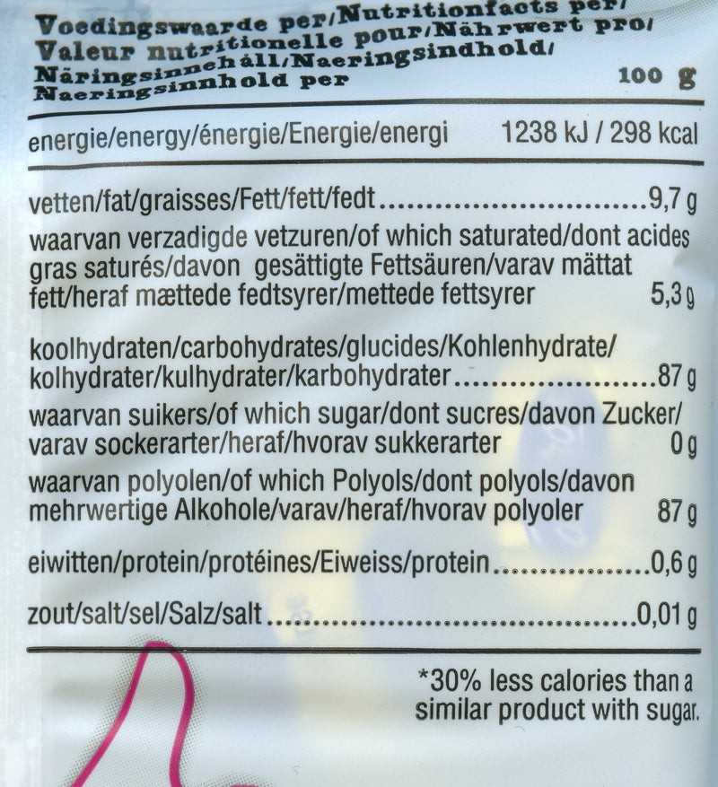 de Bron sugar free butter toffee nutritional info