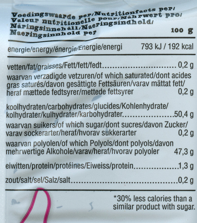 de Bron Sugar Free Salt  Liquorice Nutritional inof