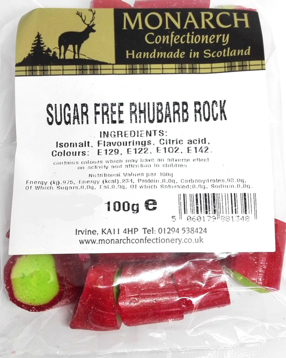 Monarch Sugar Free Rhubarb Rock