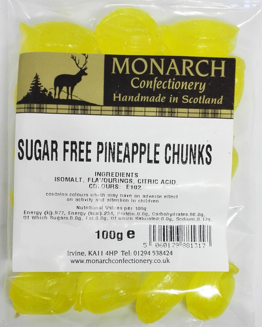 Monarch Sugar Free Pineapple chunks