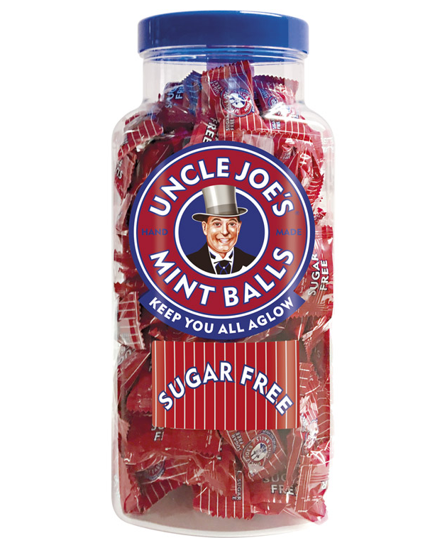 Uncle Joe's  Sugar Free Mint Balls (bulk Jar)