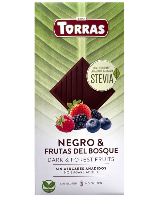 Torras  Stevia Dark Chocolate with Berries. (NAS)
